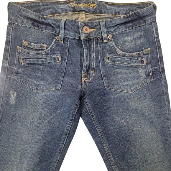 Boot Cut Ripped Jeans - Picture 3 of 3